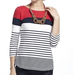 EUC Anthropologie boatneck by One September